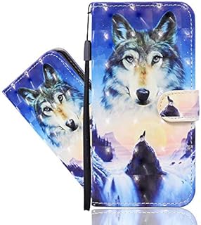 IMEIKONST 3D Painted Case for iPhone 12 6.1" Premium Soft PU Leather Shell Card Holder Wallet with Magnetic Clasp Shockproof Stand Flip Cover for iPhone 12 Pro Flowers Elephant CYA