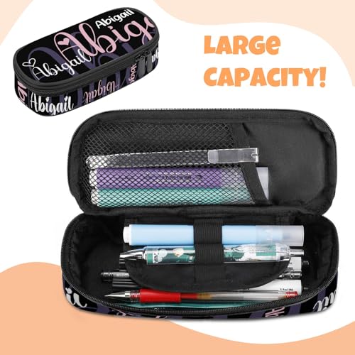 Custom Backpack for Girls Boys, Lightweight Backpack Set with Optional Lunch Bag Pencil Case, Personalized Schoolbag with Name 10-12, Back to School Supply, Optional Reflectives, Violet4