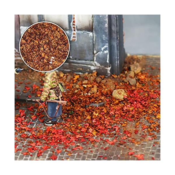 Milageto 40g Miniatur Blatt Statische Modelleisenbahn Fee Garten Layout Sand Tischdekoration - Gelb – Bild 6