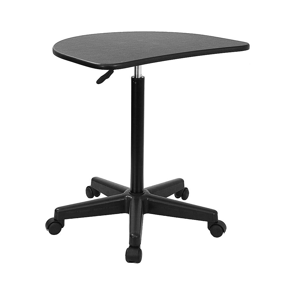 Flash Furniture Height Adjustable Mobile Laptop Computer Desk with