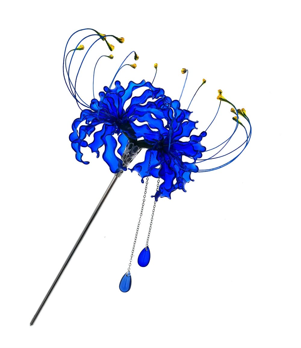 Amazon.com : Handmade Lycoris Radiata Flower Hairpin  display picture 1