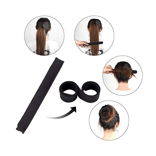 FEPITO Haar Styling Design Zubehör Set Haar Modellierung Tool Kit Spirale Haarknoten Maker Braid Werkzeug für Mädchen Frauen Mode Haar Design DIY – Bild 3
