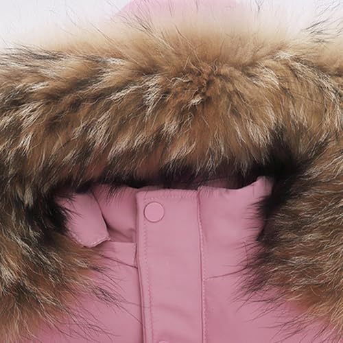 Kids Girls Boys Two Piece Snowsuit Toddler Warm Hoodie Down Jacket Winter Coat + Snow Ski Bib Pants Snow Suit Outfits4