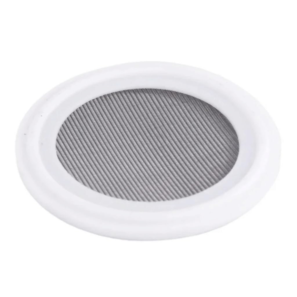 Wkwuvlas One Color Tri Clamp Ptfe Mesh Filter - 50.5Mm Od (1.5 Inch) Sanitary Sealing Strip For Food, Beverage, And Chemical Applications(10Mesh)
