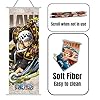 One Piece Anime Wall Scroll Poster Law – Japanese Manga Fabric Banner, Decorative Wall Art 27.5” L x 9.8” W - Image 4