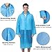 Rain Ponchos Raincoats for Adults Women Men, Reusable 2 Pack Rain Jacket Coats with Hood for Family Disney Camping Hiking(1 1 Purple+1 Blue)