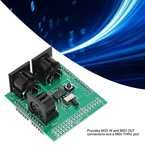 Hosier Midi Adapter Module, Run Pgm Switch Durable Anti Ground Loop Midi Adapter Board Pcb Easy Installation Sturdy 24 Pin For Digital Interface Adapter #TOP3