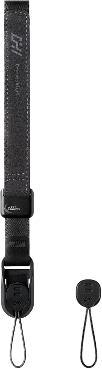CHI LEVO Camera Wrist Strap – Secure Magnetic Connector Quick Release, Adjustable Hand Strap with Anti-Slip Buckle for Mirrorless and DSLR Cameras (Moonlanding)