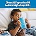Dr. Brown's Milestones Straw to 360° Cup Set, Convertible Toddler Training Cup Set with Interchangeable Silicone Straw and 360 Degree Cup Lids, Blue Ocean, 10 oz/300 mL, BPA Free, 9m+, 2 Pack