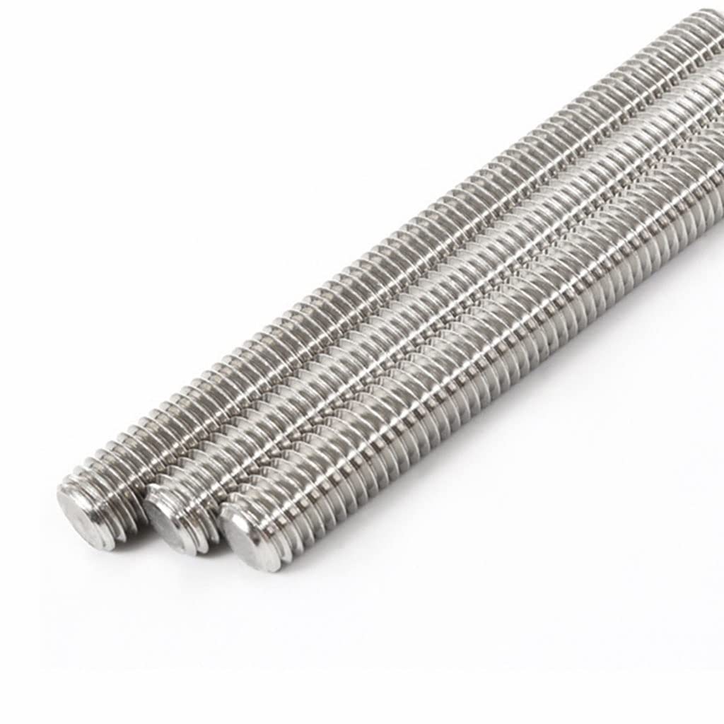 Leitspindel mit Messingmutter M2 3 4 5 6 8 10 12 14 16 18 20 Edelstahl-Vollgewindestange, 250 mm lange Schraubstange, kopfloser Bolzen, Vollgewindebolzen, DIY-Metallbearbeitung(M10 x250)
