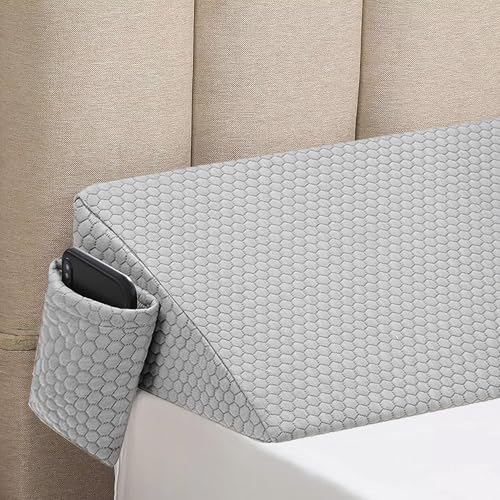 Sleepeaze Zone Queen Bed Gap Filler - Providing Extreme Comfort, Support, and Enhances Sleep Quality, Wedge Pillow Filler for Queen Headboard