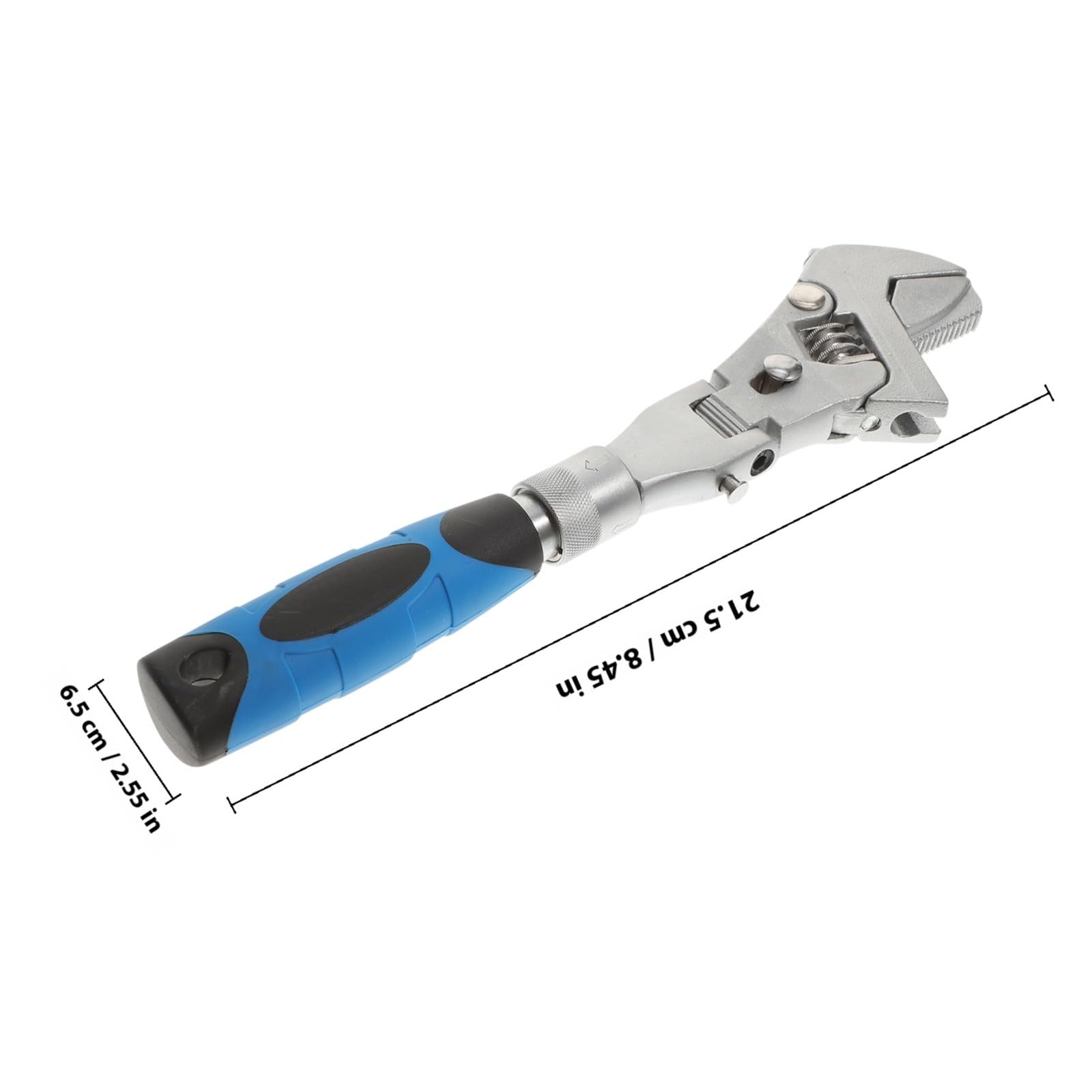 PRETYZOOM Llave Multifunción de Trinquete Mango Telescópico, 10 Pulgadas, Diseño Abatible 180°, Adecuado para Uso Profesional en Reparación Mecánica y Hogar
