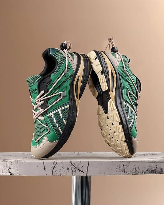 Image of Bacca Bucci x Discovery Vulcan Men's Outdoor Lifestyle Sneakers | Breathable Mesh Upper | Speed Lacing System | Cushioned EVA Midsole