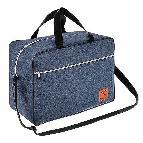 Granori Handgepäck Reisetasche 40x30x25 cm - Leichte Flugzeug Bord-/ Kabinengepäck Tasche 30 l | Max. Maße Flug Gepäck Kabinentasche für Eurowings (Blau)