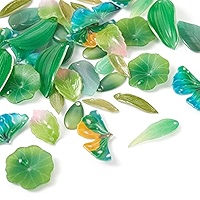 PATIKIL 200-Pack Alloy Leaf Pendant Charms For Jewelry Making - Silver Tone, 17x10mm, Bulk Craft Supplies