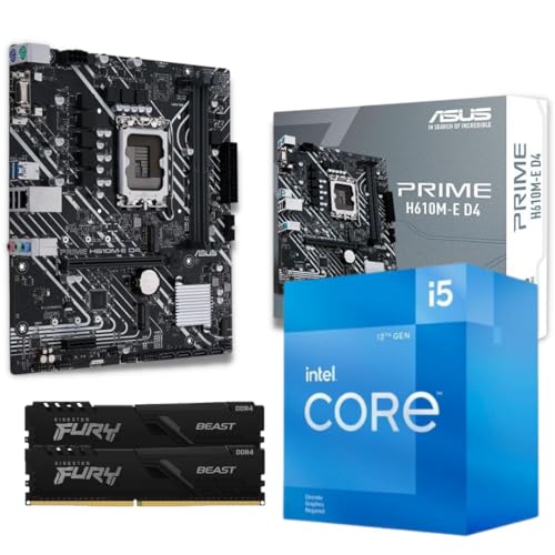 Kit Upgrade Intel 12ª Geração Core I5 12400f Asus H610 32gb Ddr4 3200mhz