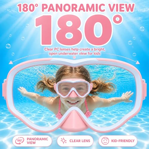 Gafas de Natación para Niños con Cubrenariz Antifugas, Edades 4-12 miniatura 2