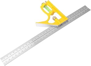 Régua de ângulo quadrado com bolhas horizontais, régua de ângulo combinado, profissional para materiais de carpinteiro, réguas de construção, ferramentas de oficina, ferramentas de carpinteiro