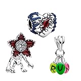 PHCLASY Dulces animales colgantes para pulsera compatible con pulseras europeas para mujeres, regalo para el día de la madre, día de San Valentín, Zirconia cúbica