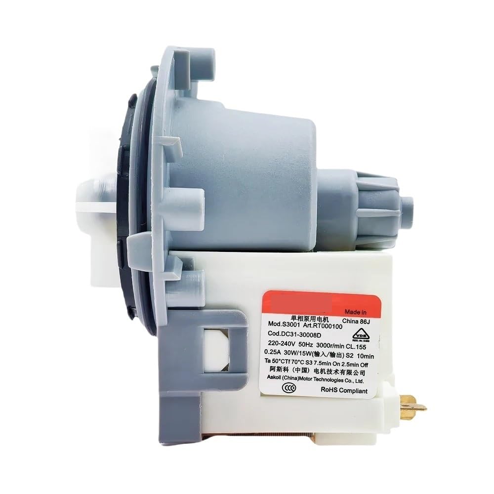 Eqimmflj One Color For Washing Machine Dc31-30008D Drain Pump Motor 220-240V 50Hz 30W/15W 3000R/Min Washer Drainage Parts