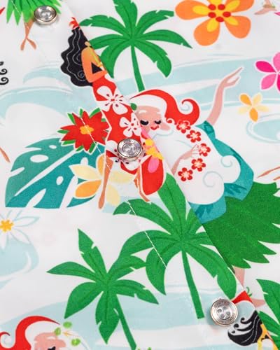Image of Hawaiian Shirt for Men Tropical Shirts Summer Beach Button Down Short Sleeve Luau Aloha Floral Cruise Vacation Outfit 2026