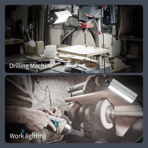 XINYIQI Magnetic Work Light, Led Machine Light, IP66 Waterproof gooseneck Light, 800 Lumens + Reinforced Magnetic Bas, Suitable for Lathe Table by XINYIQI - Image 6