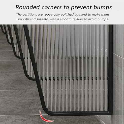 Wall-Mounted Stainless Steel Urinal with Tempered Glass, 5PCS Rose Design, Perfect for Hotels, Bars, Restaurants - Slish Bathroom Partition System
