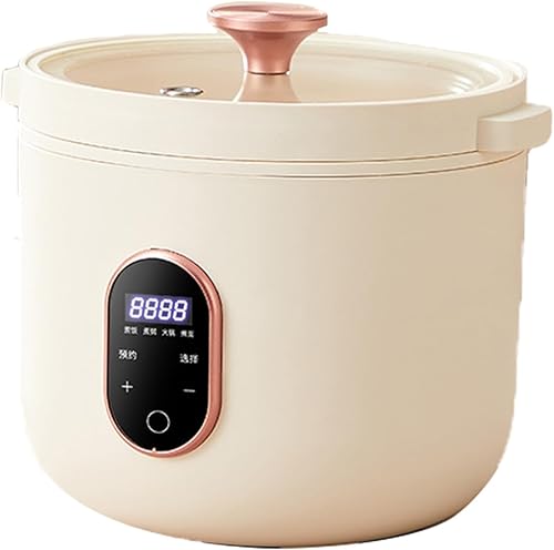 Olla arrocera, olla pequeña de 1,6 L, resistente a altas temperaturas, para 1-4 personas, cocina de 15 a 20 minutos, revestimiento antiadherente