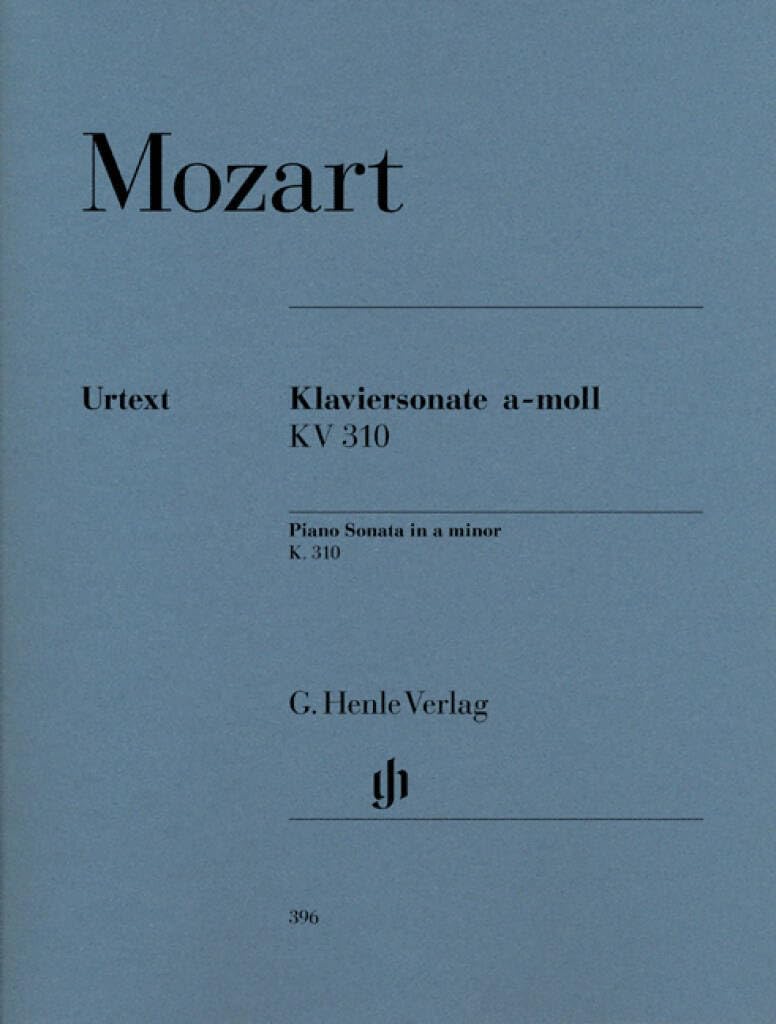 Piano Sonata a minor KV 310 (300d) - piano - (HN 396): Instrumentation: Piano solo