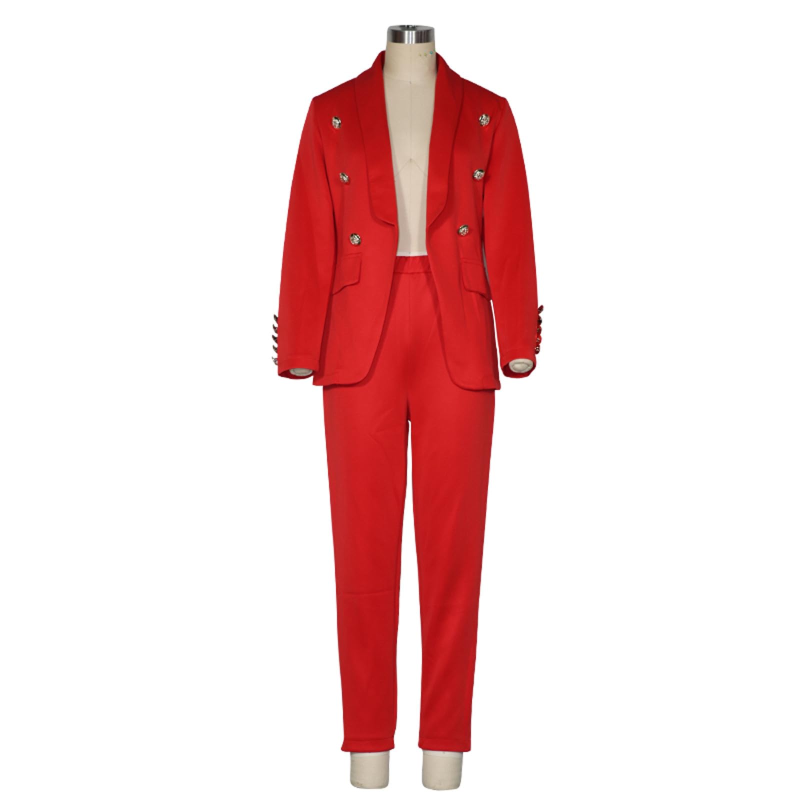 Generisch Business Blazer Damen, Elegante Business für Damen mit Knopfverschluss taillierter Damenjacke im klassischen Stil vielseitig kombinierbares Strickjacken-Ersatzteil für Büro Arbeit Freizeit