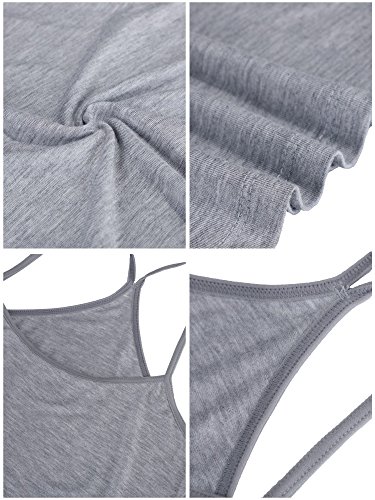 Boao 3 Pieces Women Camisoles Seamless Basic Stretch Cami With Y-Back Spaghetti Strap Tank Tops, 3 Colors (M Size) #TOP6