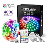 【Multi-Colors & DIY】 BASON RGB-Streifenlichter mit einzigartig gestaltetem R / G / B-Mischdimmen. Es sind nicht nur RGB-Farben (Rot, Grün, Blau), max. 4096 DIY-Farben, sondern Sie können auch lange drücken oder drücken Stellen Sie die 16 Helligkeitsstufen und den 6 dynamischen Blinkmodus ein. mehrfacher DIY Modus kann Ihre Unterschiedstimmungbeleuchtung treffen.