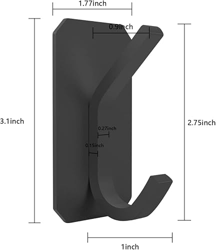 Miniatura 4 de WUIVIUT Ganchos adhesivos de pared para baño, ganchos adhesivos para colgar toallas, abrigos, llaveros, batas, ganchos adhesivos para toallas