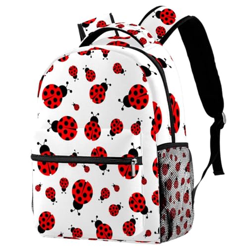 Sac à dos fille multicolore avec insert coccinelle pour ados