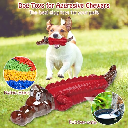 Image of Jeefome Dog Toys for Aggressive Chewers - Indestructible Dog Toy to Keep Them Busy & Reduce Boredom for Small /Medium /Large Breed