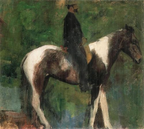 Arts Affiche Étude équestre Károly Ferenczy Toile Haute Définition 60x90cm