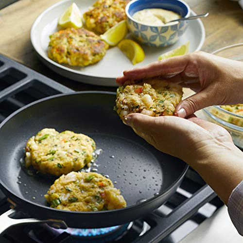 Image of KitchenAid Hard-Anodized Induction Frying Pan with Lid, Matte Black, 10 Inch (Pack of 2)