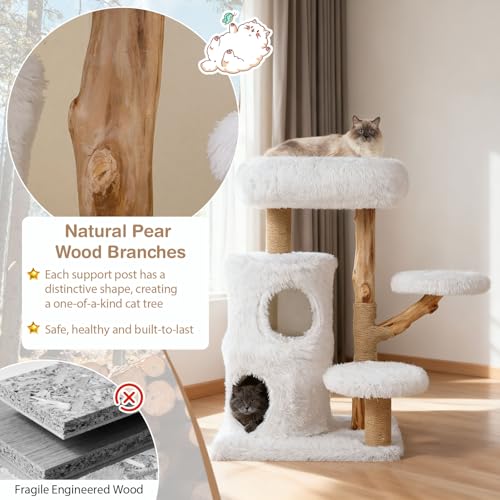 PETSITE Árbol para Gatos de Madera de 30.5 Pulgadas miniatura 5