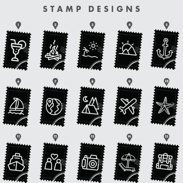 Miniatura 2 de Vaso personalizado para pasaporte de vacaciones con diseños grabados, vaso delgado de acero inoxidable de doble pared de 20 onzas con aislamiento al