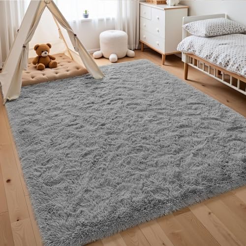 Tapis moelleux lavable en machine grand format antidérapant