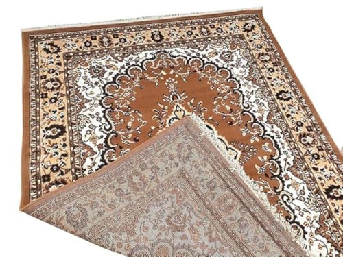 Image of Soft Traditional Washable Beautiful Acrylic Rugs for Home Decor Living Room 8x11 feet (240 x 330 CM) Gold