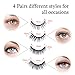 Magnetic Eyeliner and Lashes Kit-5D Mink Natural False Eyelashes -Fake Long Eyelashes No Glue-4 Pairs Pack