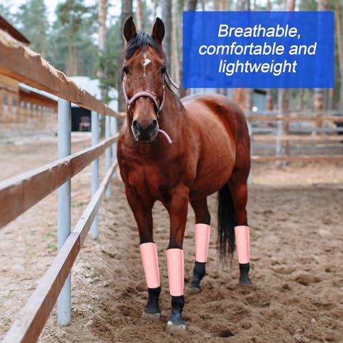 Image of Set of 12 Mesh Fly Boots for Horse Breathable Mesh Horse Boots Protective Horse Leg Loose Wraps Horse Leggings for Preventing Flies and Mosquitoes Bites
