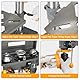 Hoteche Tischbohrmaschine Ständerbohrmaschine mit 500W 230V 9 Drehzahlen 280 bis 2350RPM max. Bohrdurchmesser 16mm 50mm Spindelweg MT2 ideal für präzise Bohrarbeiten stabile Austattung 610mm hoch