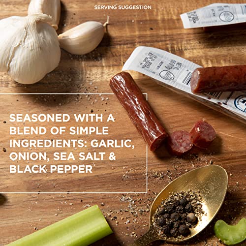 Lorissa’s Kitchen Grass-Fed Beef Jerky Meat Snack Sticks - Keto Friendly Snacks, Gluten Free, No Added Nitrites Or Nitrates, Original Flavor, 1 Oz. Pack Of 24 #TOP1