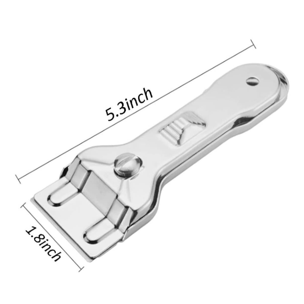 DECHOUS 3 Set Raschietto per Elettrico Multi Raschietto Vernice Raschietto vetroceramica detersivo Pavimenti raschietti per la Pulizia Raschietto per la Pulizia della casa Silver