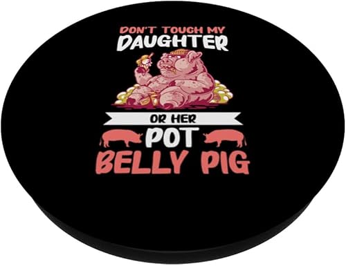 Miniatura 2 de Pot Belly Pig Parent Mini Pig Caretaker PopSockets Standard PopGrip