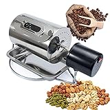 Tostador De Granos De Café, Tambor Calentado Uniformemente, Capacidad: 100-250 G, Acero Inoxidable, 19,5 * 14 Cm, 30 RPM/1 Minuto, Granos Fritos De Frutos Secos EléCtricos