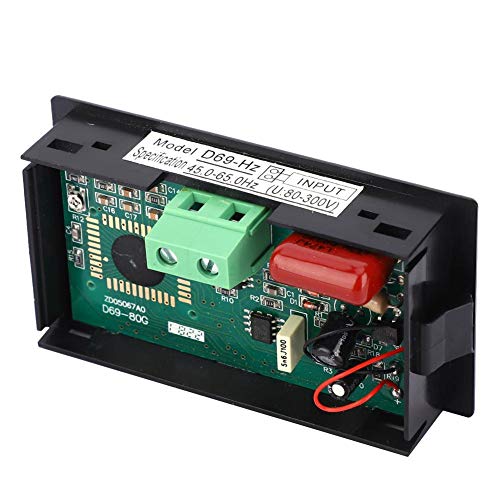 Image of D69-HZ Digital Display Frequency Meter, 10~199.9Hz AC80~300V Cymometer with LCD Display, AC80-300V is Suitable for Measuring Conventional voltages, Small Size