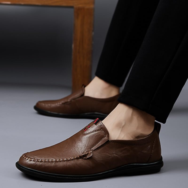Men's Slip-Ons Loafers Fashion Pointed Toe Comfort Non-Slip Low Top Business Work Dress Shoes for Men2